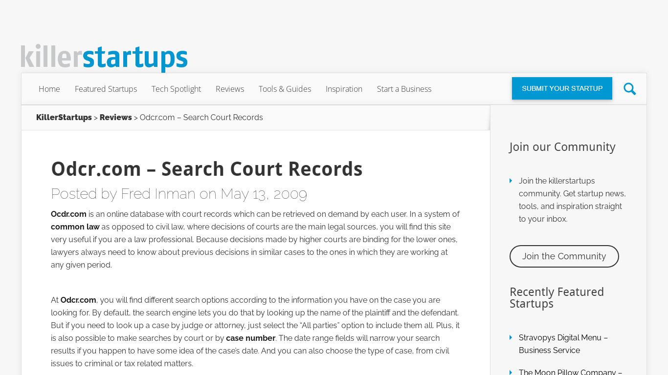 Odcr.com - Search Court Records | Visit odcr.com